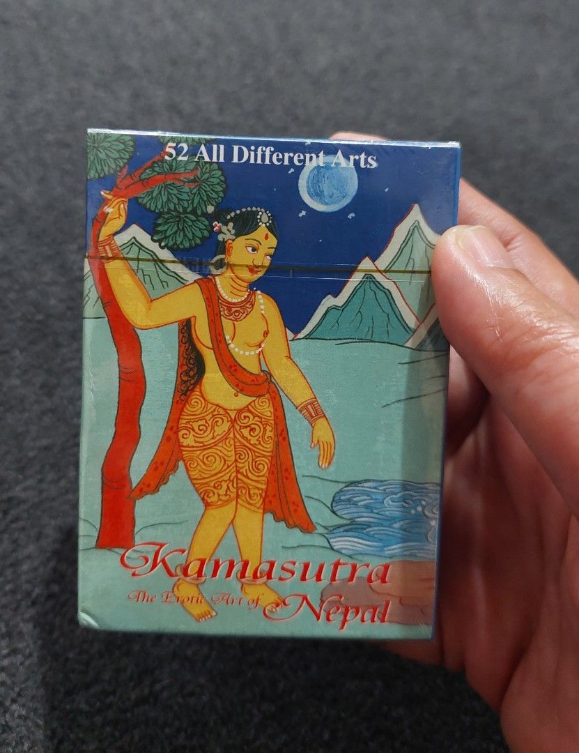 Kama Sutra Playing Cards- sealed (Category: Board Games & Puzzles) located in Paranaque City. Submitted by leneleng (Listing ID 1388511260, Image 2). Description: Bought during my Nepal trip 🇳🇵 sealed, unopened, and ready to deal. Comes with 52 playful illustrations. One for every card. Perfect for souvenir collectors… or adventurous couples looking for new “moves.” 😉😂 LOCATION: Sucat, Paranaque PAYMENT MODE: GCash payment only 📦 LBC | Lalam