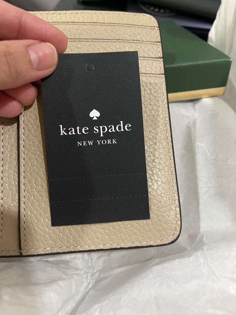 Kate Spade Light Sand Lena Wristlet (Category: Luxury Bags & Wallets) located in Pasig City. Submitted by lasacmar (Listing ID 1388590978, Image 3). Description: Never used Still in original box with tag Bought in the US (outlet store) .
