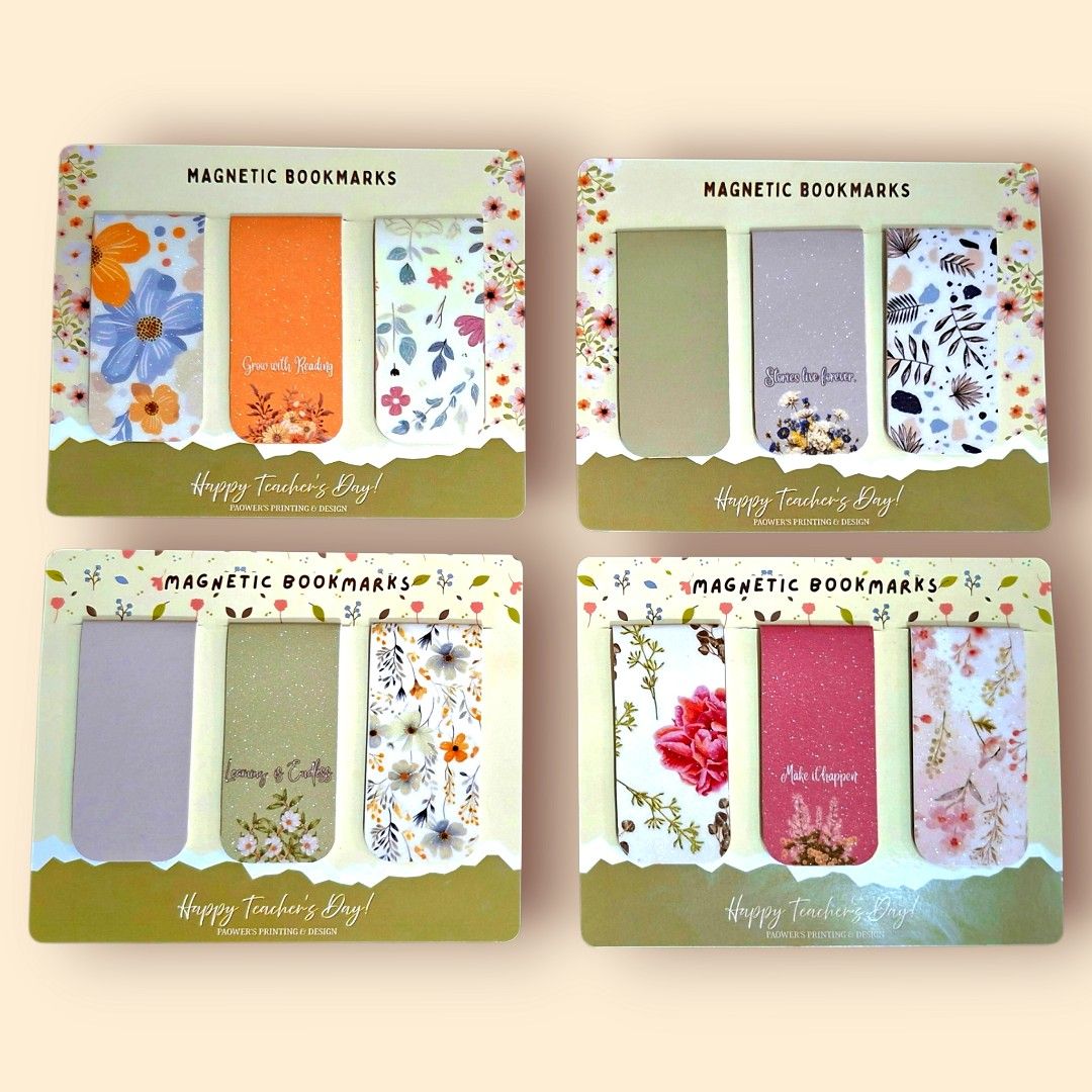 MAGNETIC BOOKMARKS - For gift/SOUVENIR (Category: Looking For) located in Bulacan. Submitted by paowersprinting (Listing ID 1388561578, Image 3). Description: Looking for unique souvenirs or gift set? Our magnetic bookmarks are the perfect choice! Order yours today! 🔶️ Glittery/Matte Finish 🔶 ️ High Quality 🔶️ Non- Fading Message to order. For souvenirs: Add your own design, name, or theme! ✨ We customize magnetic bookmarks for any occasion. m