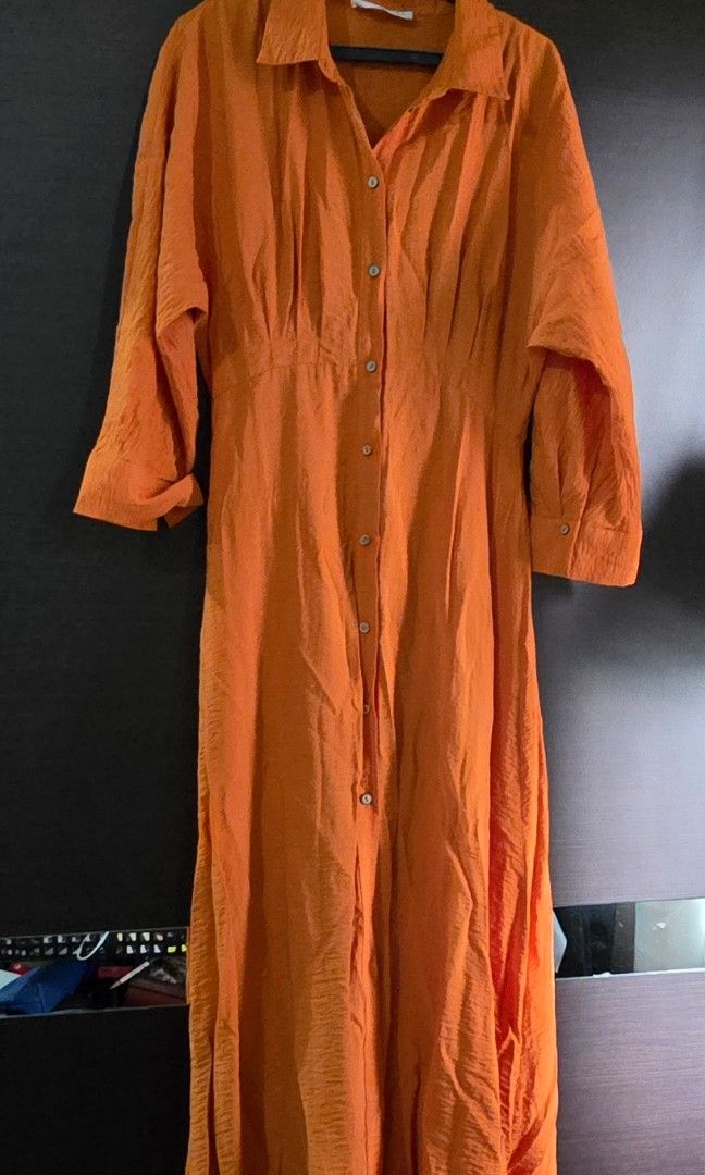 Mango Rust Orange Dress (Category: Dresses) located in Quezon City. Submitted by k8_wallace (Listing ID 1388556874, Image 1). Description: Mango dress, worn twice. Rust Colored For petite women, it's almost floor length. Good as new. Purchased from a Mango store..
