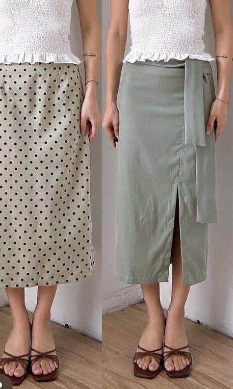 Office Long Skirt with Slit (Category: Skirts) located in Quezon City. Submitted by qc_declutter (Listing ID 1388557847, Image 1). Description: Bought from IG shop: @thelocalthriftclub RFS: Doesn’t fit me Waist: 24-25” Hips: 29-30” Helping tags: Zara, Mango, H&M.