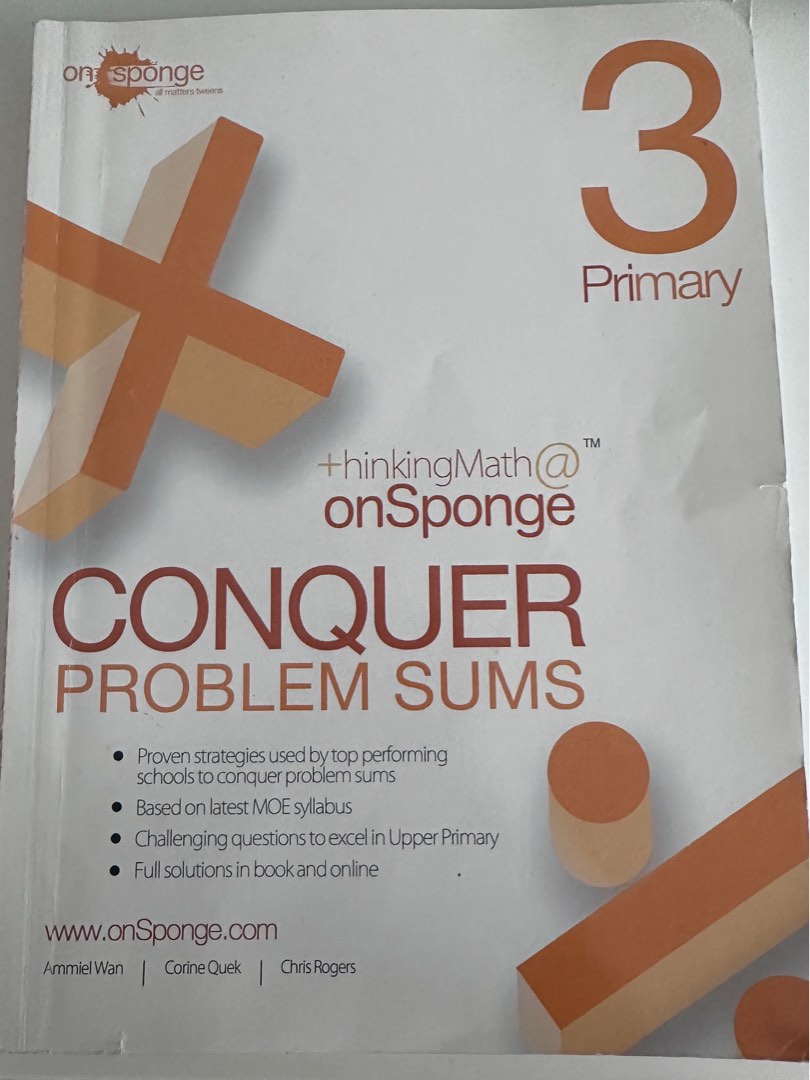 onSponge Conquer Problem Sums - Primary 3, Hobbies & Toys, Books ...