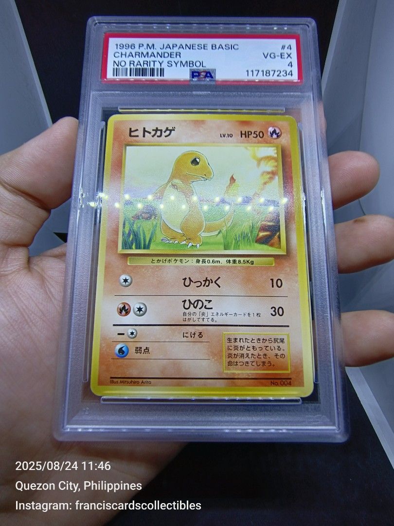 Pokemon Card - PSA 4: CHARMANDER #4 (JAPANESE 🇯🇵 BASIC - 