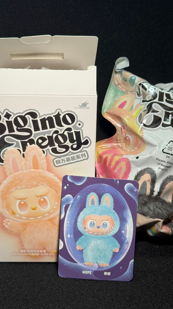 POP MART POP MART 泡泡瑪特labubu3.0 前方高能系列藍色（希望