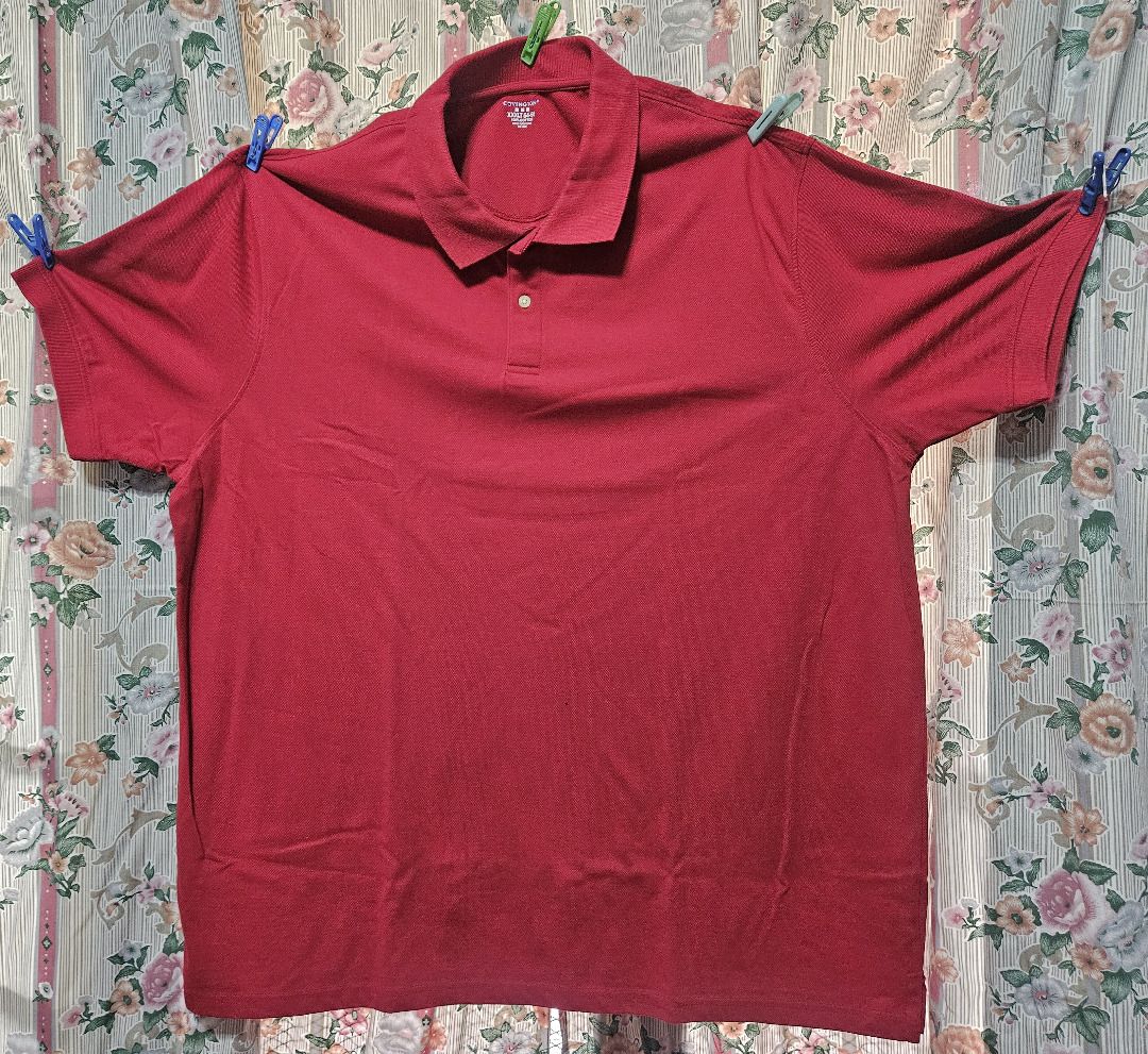 Short-Sleeve Collar Shirt (Red) (3XLT) (Category: Tshirts & Polo Shirts ) located in Makati City. Submitted by KuWeLaDevil01 (Listing ID 1388573409, Image 2). Description: Covington Short-Sleeve Collar Shirt 3XLT / 2-pieces 100% cotton and a bit heavy when folded. This two-button shirt is suited for cooler climates and… can also be an oversized “morning-after” shirt for the ladies, (wink-wink) sexy. Full Disclosure: Never worn as it got kept in s