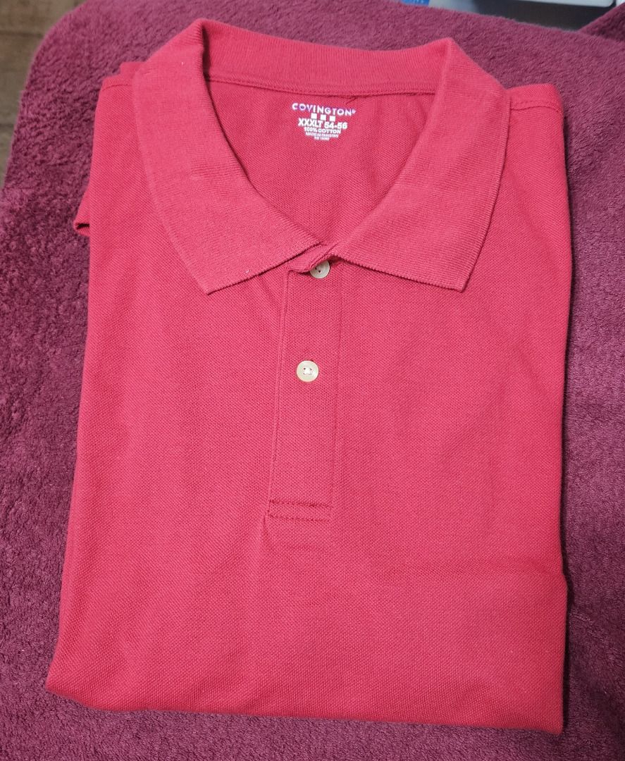 Short-Sleeve Collar Shirt (Red) (3XLT) (Category: Tshirts & Polo Shirts ) located in Makati City. Submitted by KuWeLaDevil01 (Listing ID 1388573409, Image 1). Description: Covington Short-Sleeve Collar Shirt 3XLT / 2-pieces 100% cotton and a bit heavy when folded. This two-button shirt is suited for cooler climates and… can also be an oversized “morning-after” shirt for the ladies, (wink-wink) sexy. Full Disclosure: Never worn as it got kept in s