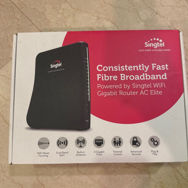 Singtel Gigabit Router AC Elite, Computers & Tech, Parts & Accessories ...