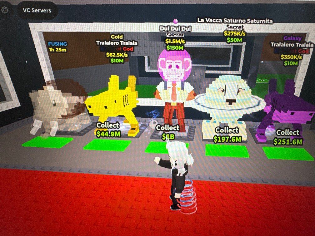 Steal A Brainrot (Brainrot Gods) (Category: In-Game Products) located in Caloocan City. Submitted by sneakr_kicks (Listing ID 1388596430, Image 1). Description: Starting price 30! Check Photos for the cash earned Cheaper for bulk offers! Open for preorders! (2-7days) Take all:1050 (orig price:1235) Matteo-70 (bubblegum) Los bombinitos-75 (gold) Los cricodilitos-65 Pakrahmatmamat-80 (gold) (2) Trenostruzzo turbo 3000-60 each (110 for both (2) Coco