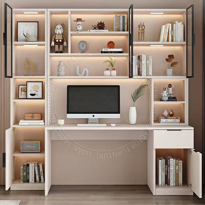 Study Table Type:SZ02 Storage Desk/Computer Table with Storage Cabinet ...