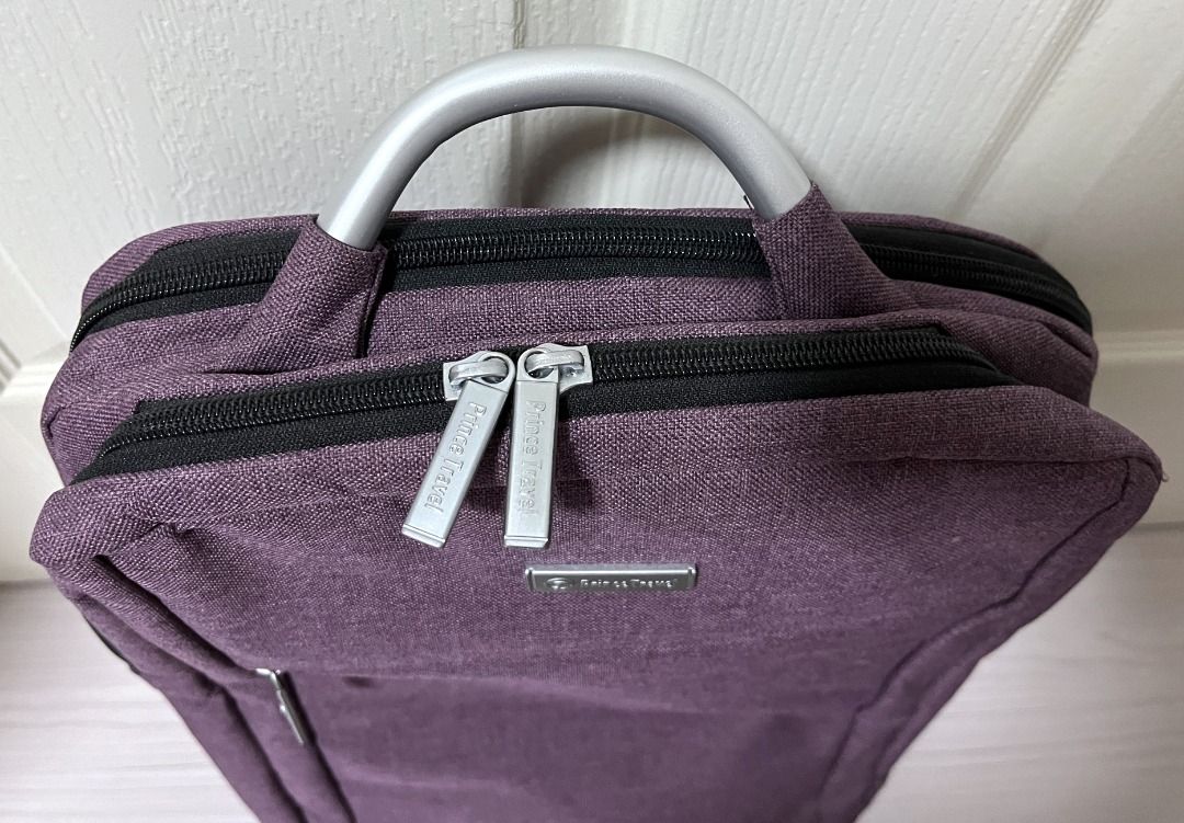[USED] Laptop Travel Backpack (Category: Laptop Bags & Sleeves) located in Pasig City. Submitted by findingviolet (Listing ID 1388520313, Image 3). Description: [USED] Laptop Travel Backpack Brand: Prince Travel Color: Purple - Fits a 15" Laptop Condition: Used (2-3x), no issues RFS: Decluttering, found a different bag that suits me better Shipping and Fees c/o Buyer Mode of Payment: GCash / Maya / BPI Bank Transfer Location: Metro Manila.