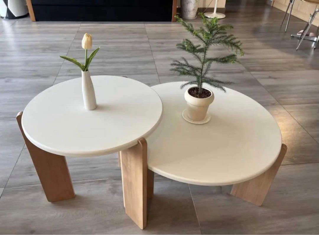 Val Scandi Nesting Table Set (Category: Tables & Sets) located in Manila. Submitted by dolorchris69891 (Listing ID 1388641560, Image 3). Description: Sale‼️ Scandi Nesting Table Set 70cm 3,800 50cm 3,200 Set - 5,500 Laminated Mdf Top Solid Wood Legs.
