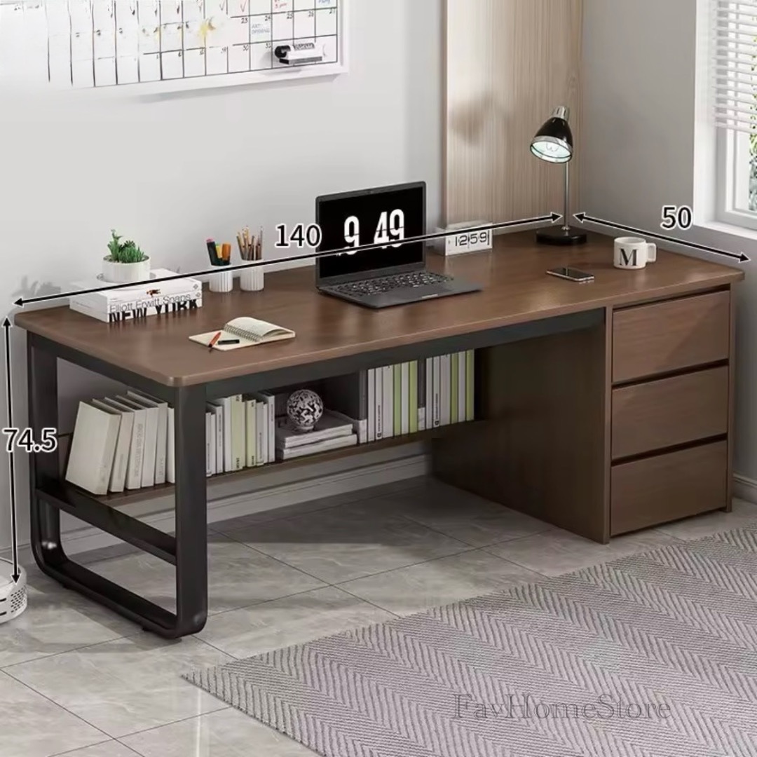 Wooden Study Desk Table | Large Office Workstation Desk Table | 3 ...