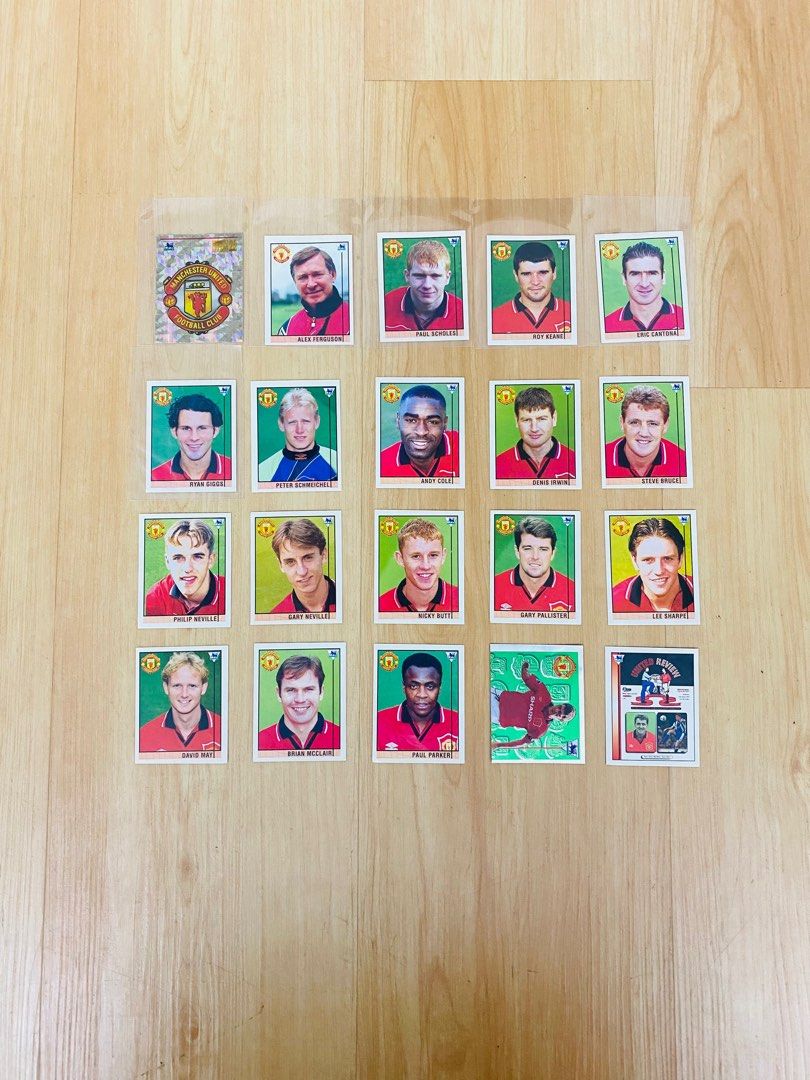 1996-97 Merlin Manchester United stickers (Ronaldo.Messi.Soccer cards ...