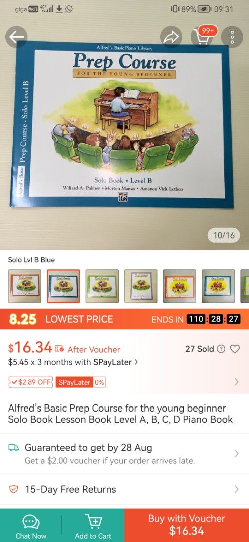 Alfred's Basic Piano Course Books - Prep Course B, Level 2 and Level 3 ...