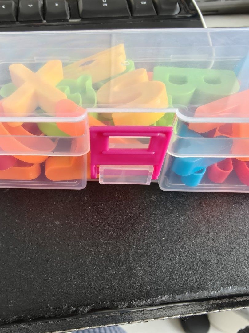 Alphabet Magnets with Storage Case, Hobbies & Toys, Toys & Games on ...