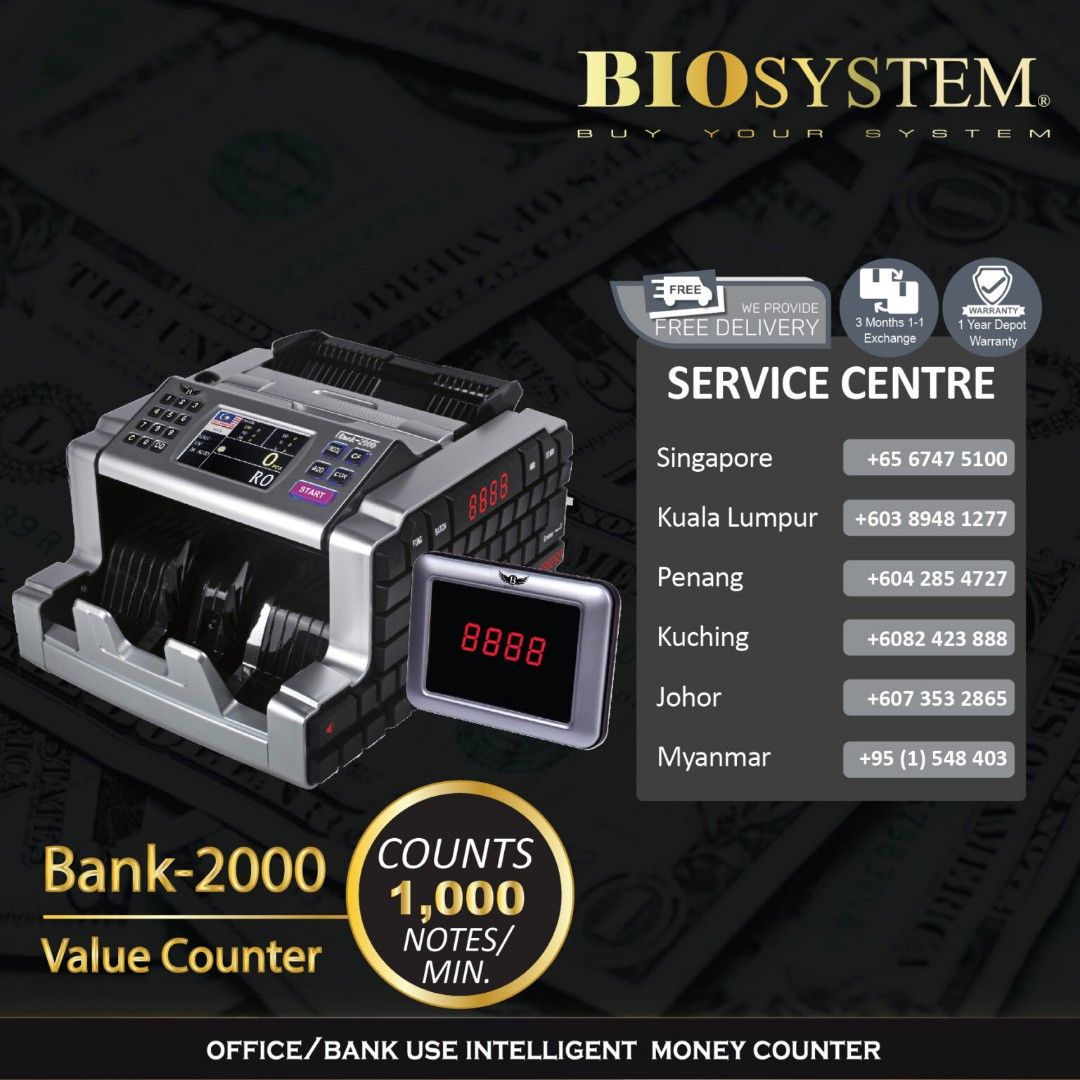 Biosystem Bank-2000 Value Counter458374445385000960