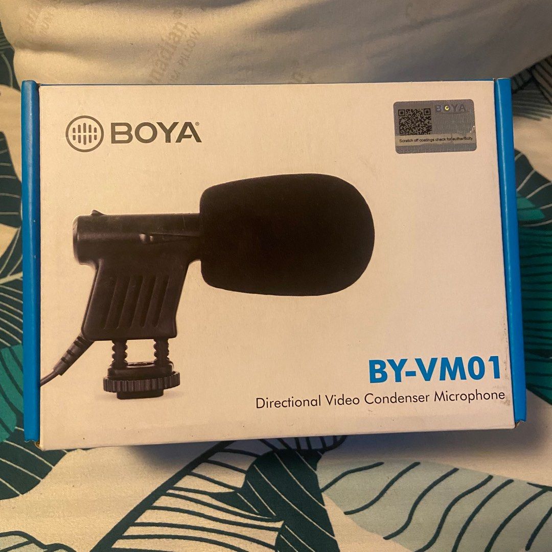 BOYA BY-VM01 (Category: Microphones) located in Quezon City. Submitted by pjdprd (Listing ID 1388708218, Image 1). Description: wts: BOYA BY-VM01 Condenser Mic, bought for 1300. still have the receipt for date of purchase RFS: natambak lang & hindi nadin nagagamit QC area.