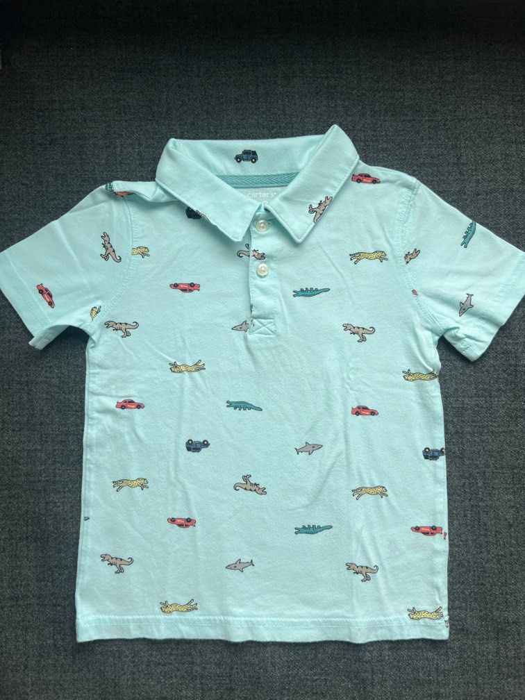 Carter’s Dino Polo 3T (Category: Babies & Kids Fashion) located in Makati City. Submitted by cconate (Listing ID 1388720949, Image 1). Description: Slight discoloration as seen in photo .
