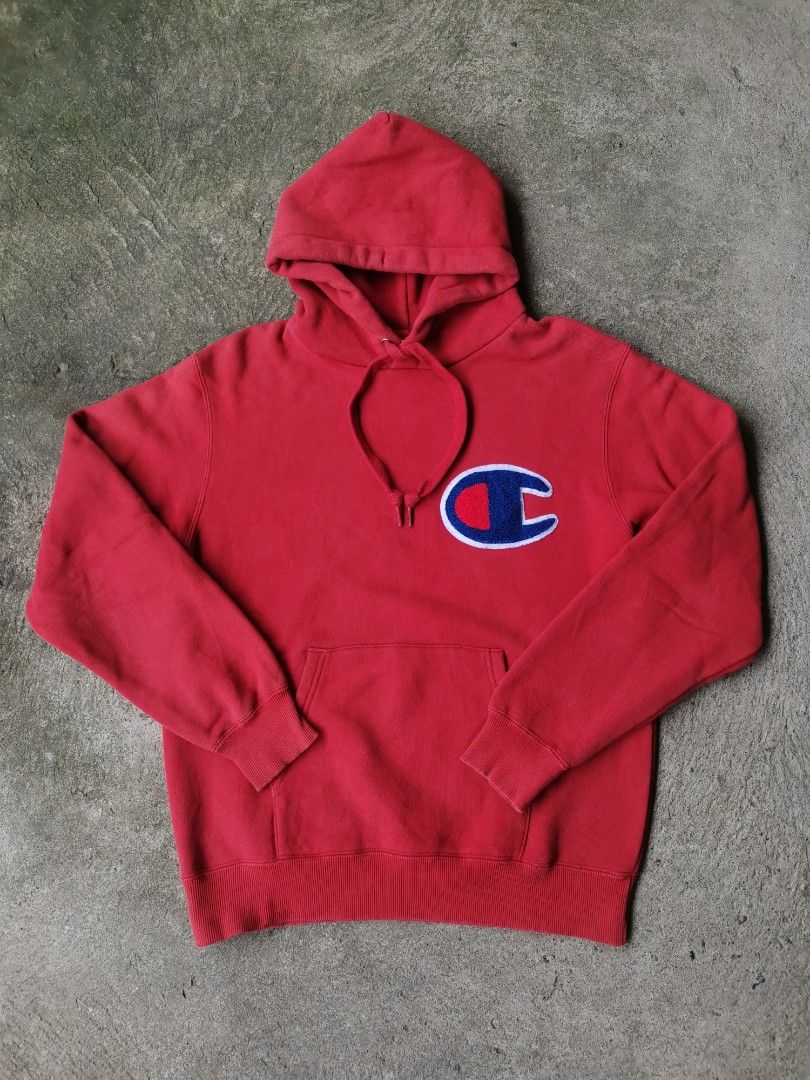 Champion Big C Hoodie (Category: Hoodies) located in Lucena. Submitted by hiddenxjunk (Listing ID 1388834781, Image 1). Description: Champion Pullover Hoodie Very Good Condition 9/10 Color Rate Medium on Tag, 19.5x24.5 No Issue Mine: 250 + Shipping Fee.