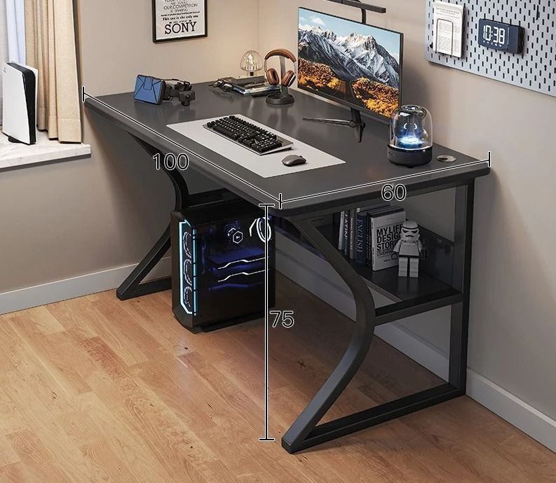 Curved Frame Steel Wood Table | Computer Table | Study Table | Gaming ...