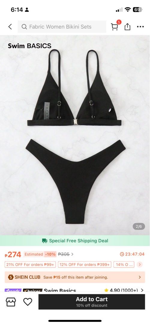 Deep V Neck Bikini Set (Category: Bikinis & Swimsuits) located in Zamboanga. Submitted by _kaoru (Listing ID 1388821842, Image 2). Description: Price is negotiable! Just “make an offer” in the chat box :).