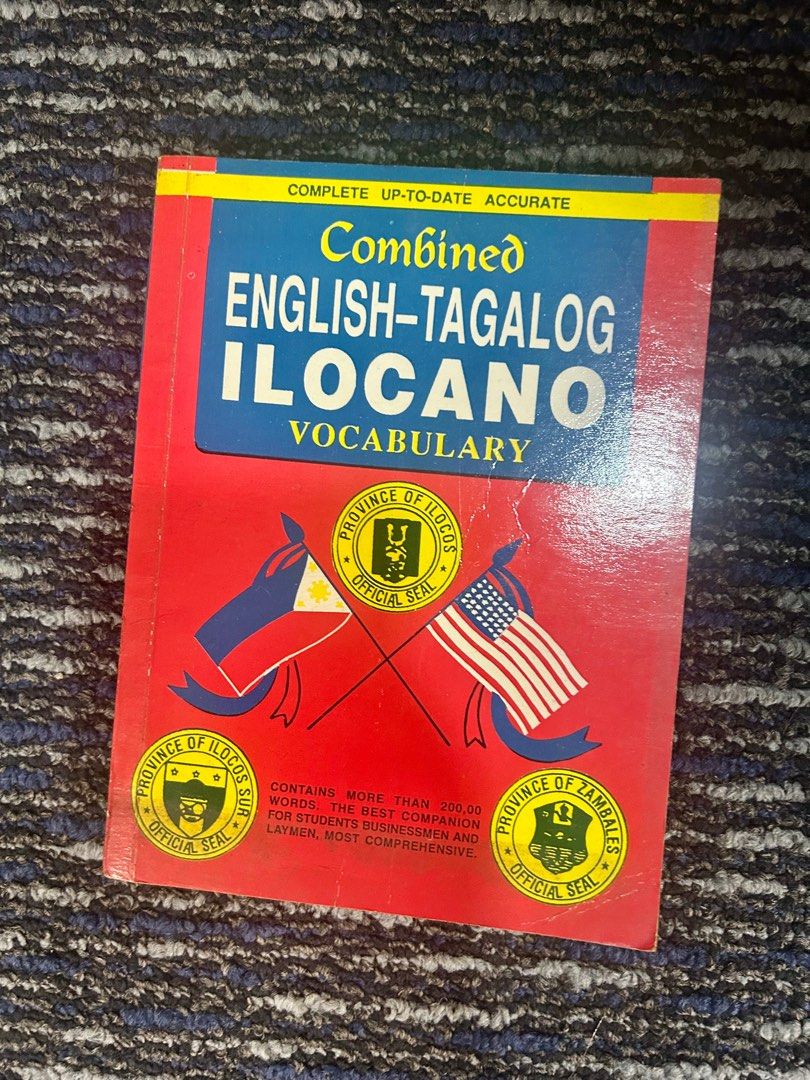 Dictionary: English Tagalog Ilocano (Category: Textbooks) located in Manila. Submitted by luxurybrandsonly (Listing ID 1388718157, Image 1). Description: .