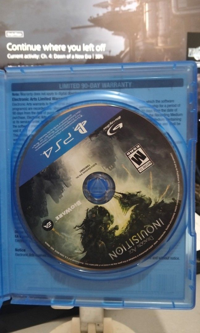 Dragon Age Inquisition PS4 R1 (Category: PlayStation) located in Laoag. Submitted by sadisticse88707 (Listing ID 1388782119, Image 3). Description: Dragon Age Inquisition PS4 R1/USA Can be played on PS4 and PS5.