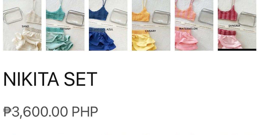 EIGHT MERMAID SWIMSUIT (Category: Bikinis & Swimsuits) located in Paranaque City. Submitted by cescag (Listing ID 1388717001, Image 3). Description: Never worn Original price is 3600 RFS too small.
