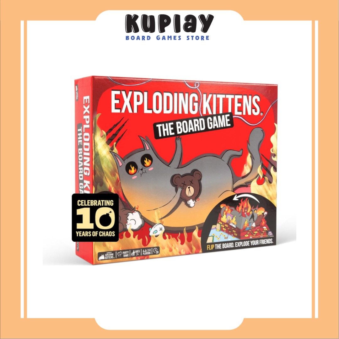 Exploding Kittens: The Board Game (Super Fan Edition)(Original) Party ...