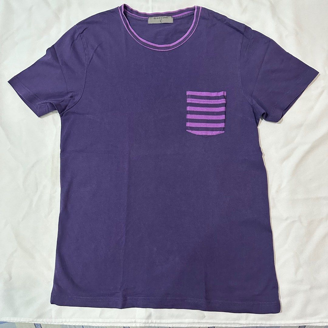 Giordano Purple Tshirt with Pocket (Category: Tshirts & Polo Shirts ) located in Antipolo. Submitted by hc23_ (Listing ID 1388835861, Image 1). Description: COLOR: Purple with Striped Pocket SIZE ON TAG: Large (W 20” H 28.5”) CONDITION: Lightly used. No issues. RFS: Decluttering Willing to negotiate :) Delivery: Grab/Lalamove/J&T (Shipping fee shouldered by buyer. Location: Lower Antipolo/Marcos Highway) Meetup: SM Masinag/SM Marikina/Robinsons M