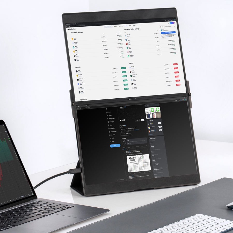 Jsaux FlipGo Lite startet als günstigerer Dual-Monitor mit zwei 15,6