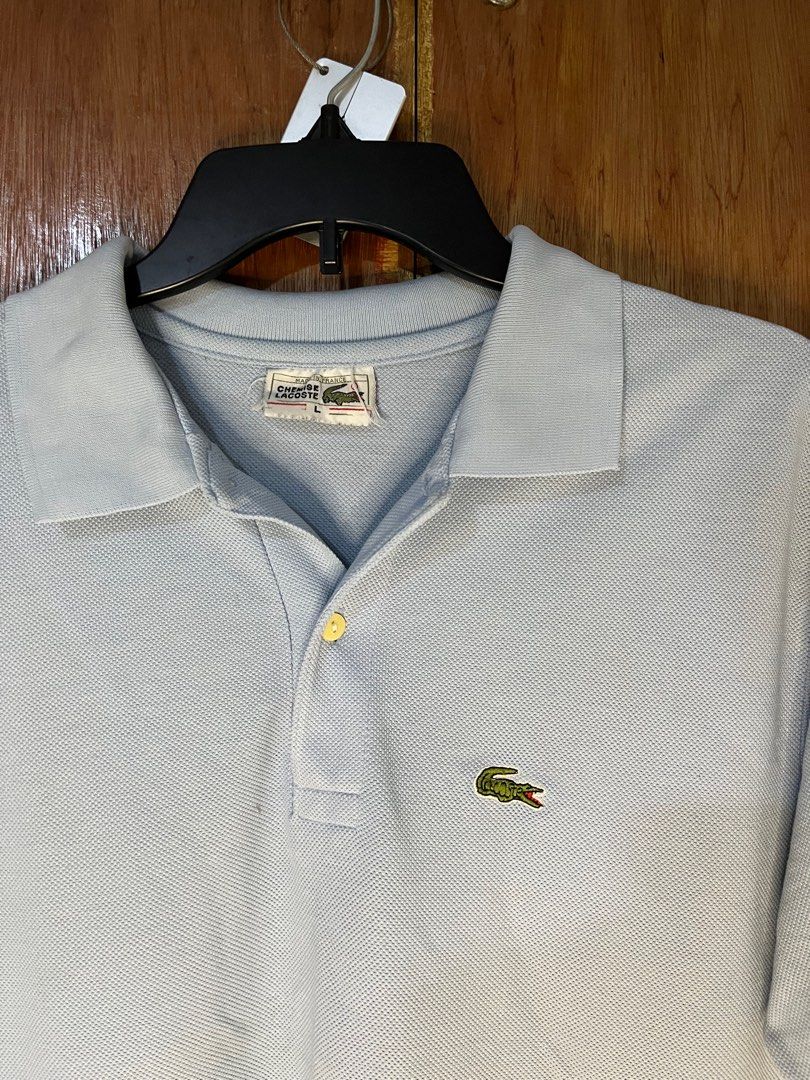 LACOSTE powder blue (Category: Tshirts & Polo Shirts ) located in San Carlos. Submitted by declutteringv1 (Listing ID 1388775233, Image 3). Description: (inches) width 22 length 27 pm for more info.