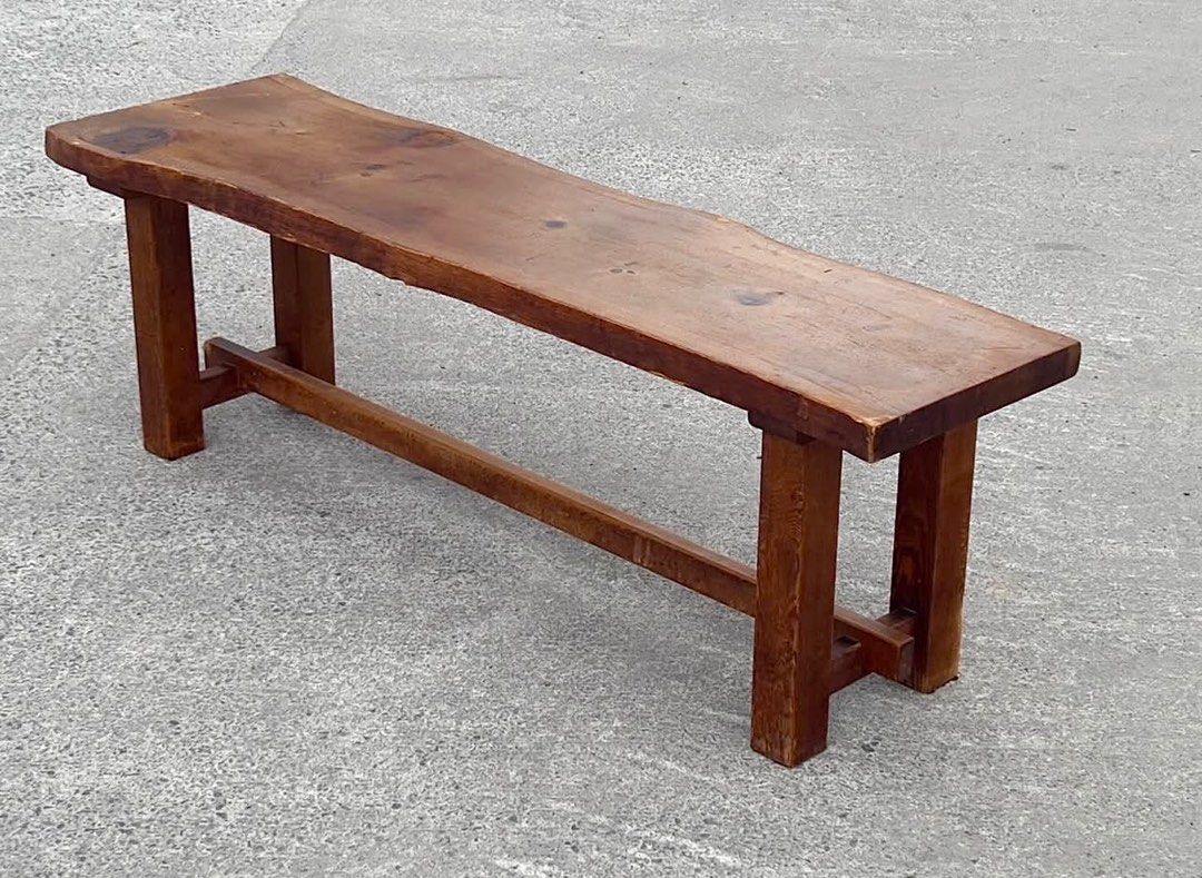 Live edge rustic long console/coffee table with glass on top (Category: Tables & Sets) located in Bulacan. Submitted by rock_off.thriftshop.ph (Listing ID 1388831962, Image 2). Description: .