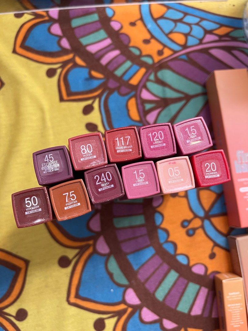 Maybelline bundle sale or swap (Category: Makeup) located in Cavite. Submitted by dilancay (Listing ID 1388807296, Image 2). Description: Swatched only Sold as bundle.