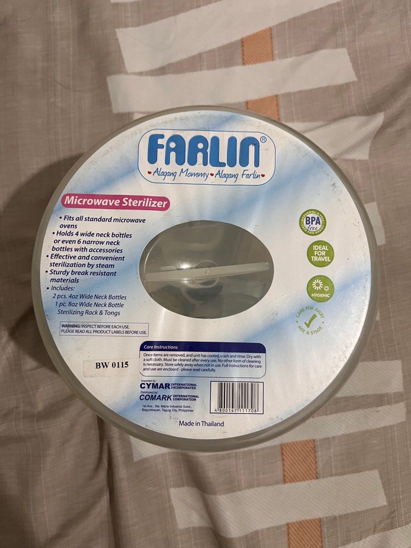 Nurture Electric Steam Sterilizer + Farlin Microwave Sterilizer (Category: Breastfeeding & Bottle Feeding) located in Pasig City. Submitted by thedngsthings (Listing ID 1388751536, Image 3). Description: Brand new Sealed ALL IN.