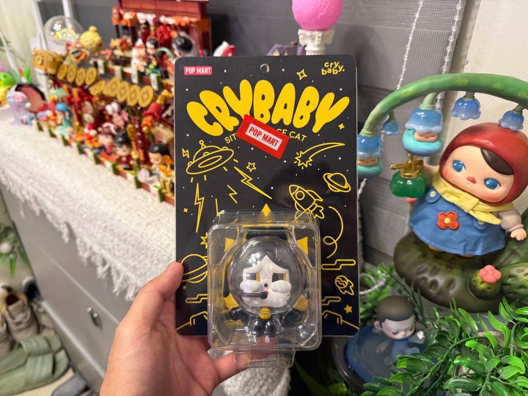 Pop Mart CRYBABY Sitting Space Cat (Category: Designer & Blind Box Toys) located in Taguig. Submitted by noblerabbit.359575 (Listing ID 1388865004, Image 1). Description: Brand New, Sealed CRYBABY Sitting Space Cat PTS Exclusive Location: Pasig MOP: BDO, BPI, GCash, Maya MOD: SDD (Grab/Lalamove) by buyer.