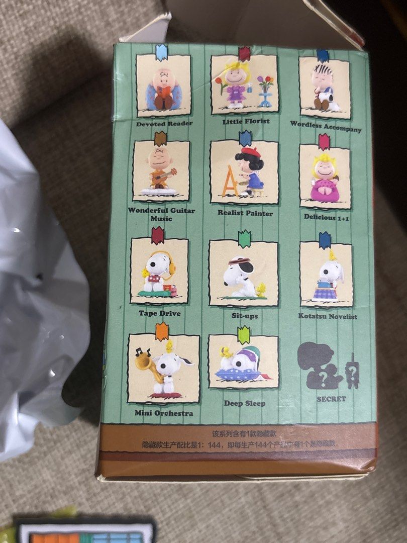 Popmart Snoopy Chill at Home - Lucy Painter (Category: Designer & Blind Box Toys) located in Calamba. Submitted by cur8d (Listing ID 1388863465, Image 2). Description: opened blind bag ( Lucy) accessories- sealed.