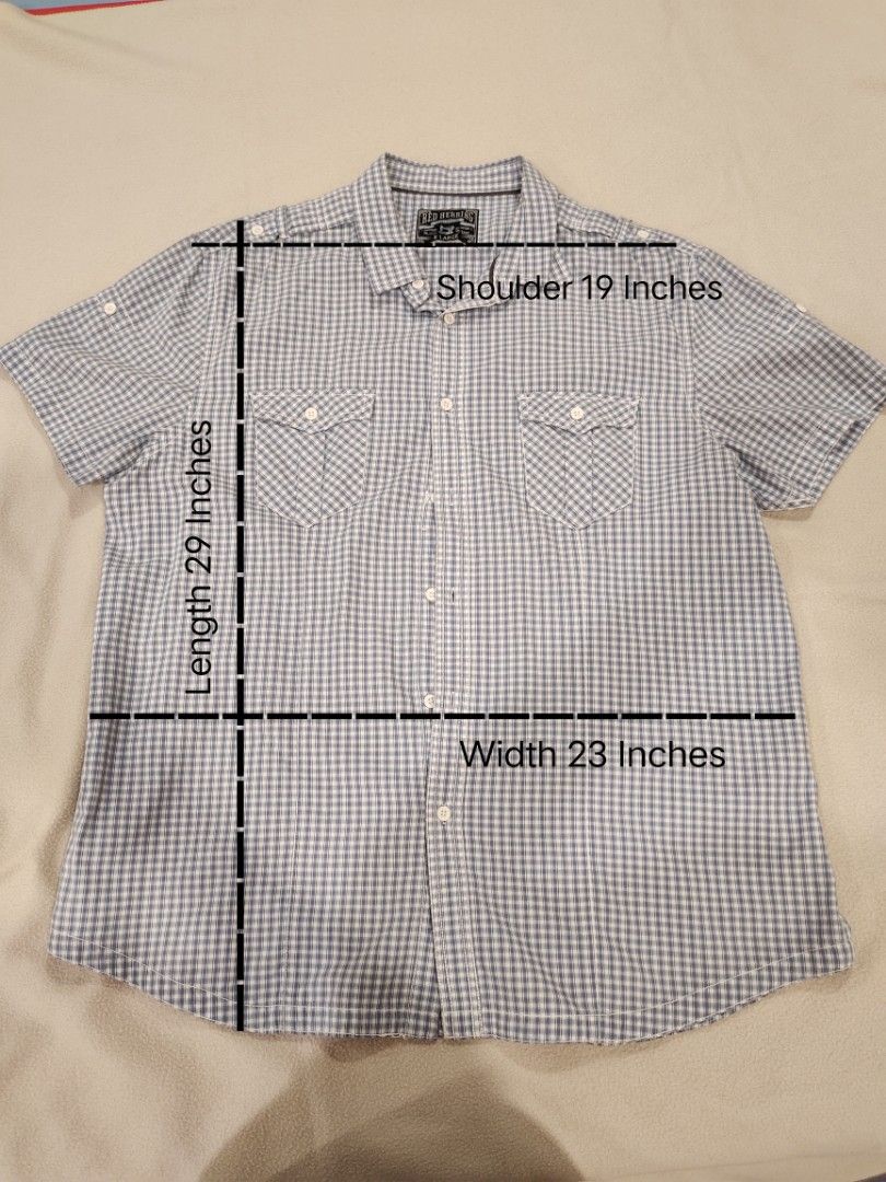 Red Herring Shirtmaker Short Sleeve Polo (Category: Formal Shirts) located in Makati City. Submitted by mrky88 (Listing ID 1388832771, Image 2). Description: Red Herring Shirtmaker Short Sleeve Polo Size : X-Large Length : 29 Inches Width : 23 Inches Shoulder : 19 Inches.