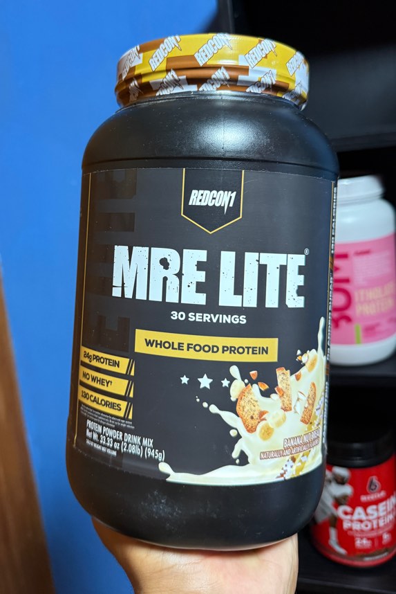 Redcon1 MRE Lite Banana Nut Protein Powder, Health & Nutrition, Health ...