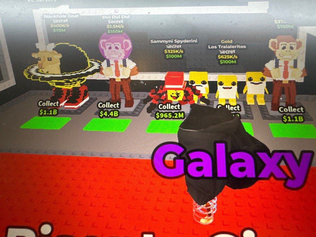 Steal a Brainrot Secrets (Category: In-Game Products) located in Caloocan City. Submitted by sneakr_kicks (Listing ID 1388771738, Image 2). Description: Bulk =discount I have other brainrotgods and open for oreorder just dm me Secrets: Picture 1 La Vacca (Galaxy)-100 Bisonte (Galaxy)-150 Karkerkar(10b)-140 Los Tralaleritos(cat)-100 Lavacca-85 Picture 2: Dul Dul -75 Dul Dul(bubblegum)-100 Sammy Spider-95 Blackhole goat-150 Los tralaleritos(gold)-1