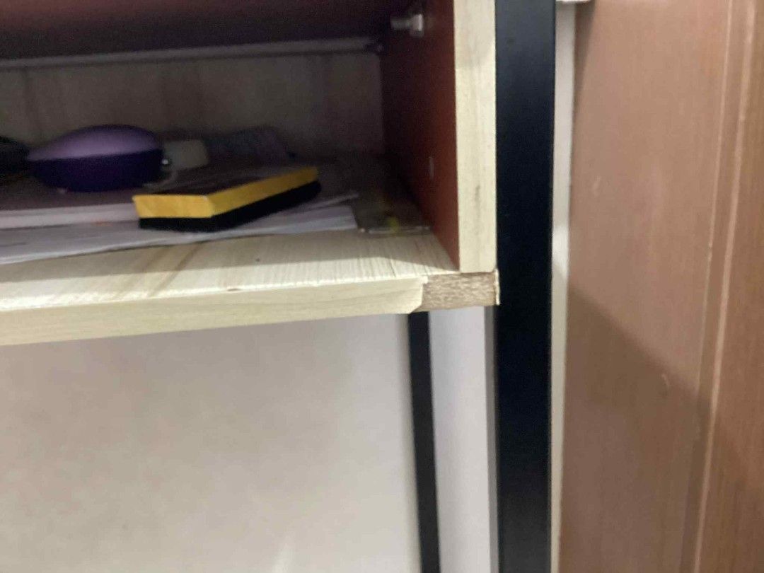 Study Table (Category: Office Furniture & Fixtures) located in Manila. Submitted by missclutterworth (Listing ID 1388910777, Image 3). Description: RUSH SALE Study Table for sale. - Length 59 cm, Height 72 cm, Width 39 cm - See last photo for flaw - Price: Php 600 RFS: Need funds for a new study table For pick-up or delivery (sf to be shouldered by buyer).