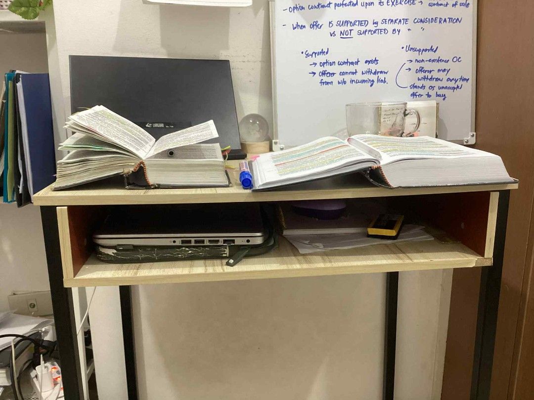 Study Table (Category: Office Furniture & Fixtures) located in Manila. Submitted by missclutterworth (Listing ID 1388910777, Image 2). Description: RUSH SALE Study Table for sale. - Length 59 cm, Height 72 cm, Width 39 cm - See last photo for flaw - Price: Php 600 RFS: Need funds for a new study table For pick-up or delivery (sf to be shouldered by buyer).