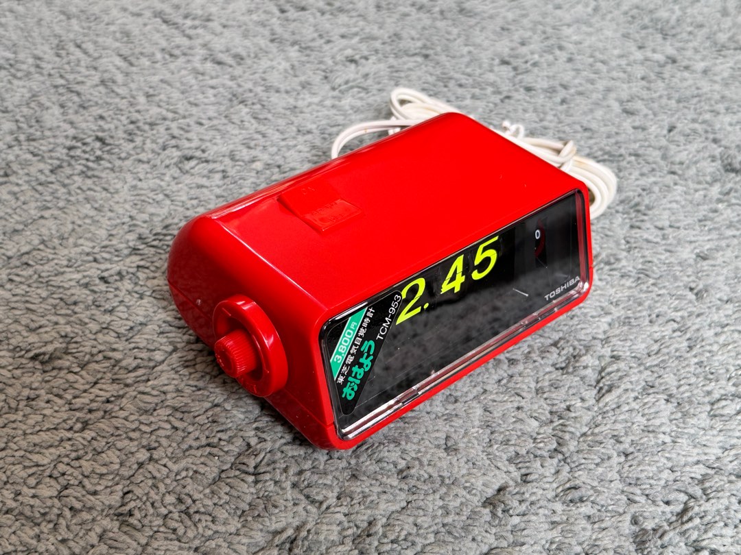 昭和Toshiba 東芝TCM-953 Flip Clock (全新未使用)翻頁鐘, 傢俬＆家居