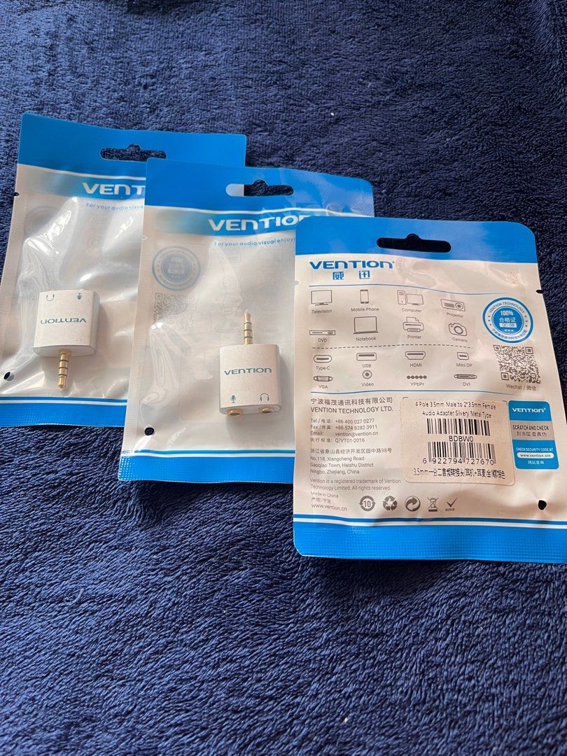 Vention 3.5mm Audio Splitter Adaptor (Category: Cables & Adaptors) located in Taguig. Submitted by _ercmaeee (Listing ID 1388719725, Image 2). Description: .