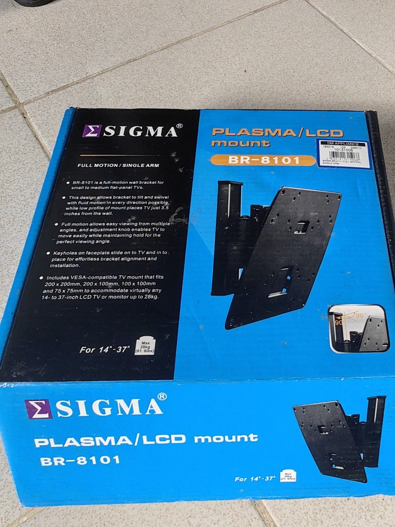 Wall Bracket for TV (Category: Electrical, Adaptors & Sockets) located in Rizal. Submitted by ashtionly (Listing ID 1388797527, Image 1). Description: Never Used, kept in storage.