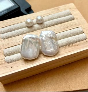 巴洛克方塊耳環 超級有個性20.5-21mm64222391236739110