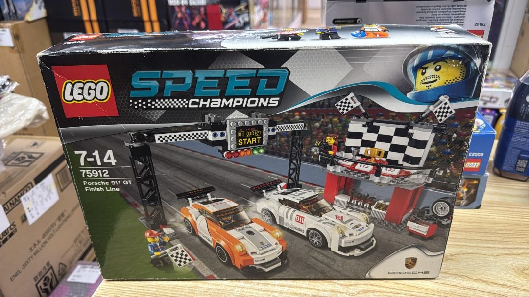 全新 Lego 75912 Porsche 911 GT Finish Line Speed Champions 賽車, 興趣及遊戲, 玩具 ...