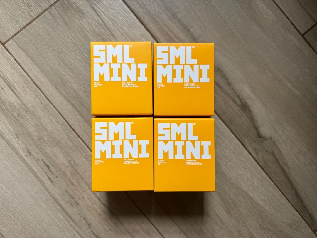全新 Sticky Monster Lab Mini Figure Blind Box Vol 3 Working Series 盲盒 4盒 ...