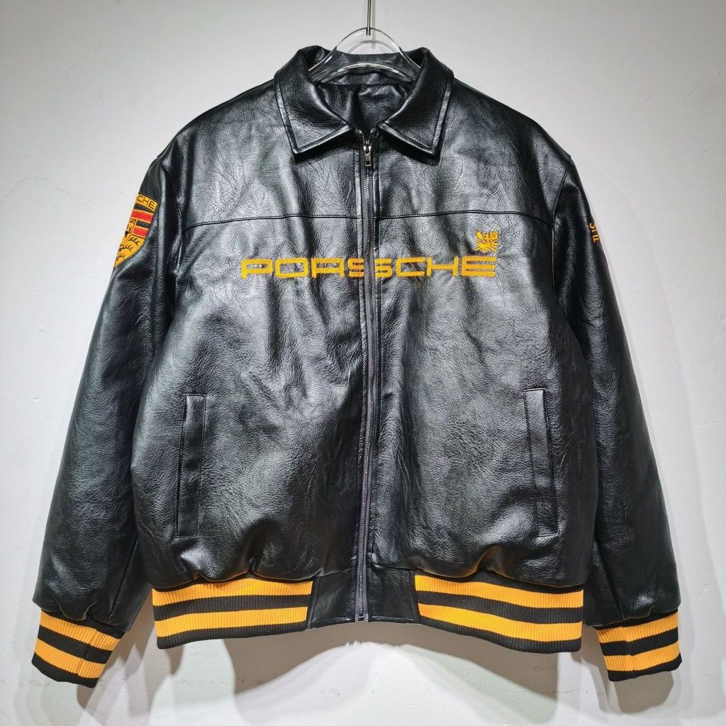 Aimé Leon Dore x Porsche Leather Jacket (Category: Coats, Jackets and Outerwear) located in Manila. Submitted by aharchives (Listing ID 1388984822, Image 2). Description: 🥂 Pre-Order: Aimé Leon Dore x Porsche Leather Jacket 🥂 A luxury statement piece — this Aimé Leon Dore x Porsche Leather Jacket combines refined craftsmanship with motorsport-inspired design, making it a true collector’s item in fashion and culture. 📌 Pre-orders now open 📏 Av