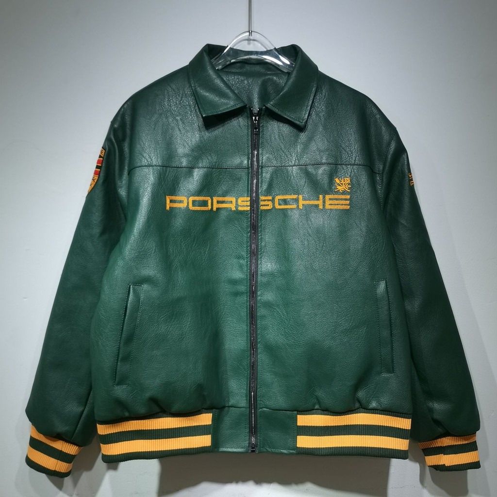 Aimé Leon Dore x Porsche Leather Jacket (Category: Coats, Jackets and Outerwear) located in Manila. Submitted by aharchives (Listing ID 1388984822, Image 3). Description: 🥂 Pre-Order: Aimé Leon Dore x Porsche Leather Jacket 🥂 A luxury statement piece — this Aimé Leon Dore x Porsche Leather Jacket combines refined craftsmanship with motorsport-inspired design, making it a true collector’s item in fashion and culture. 📌 Pre-orders now open 📏 Av